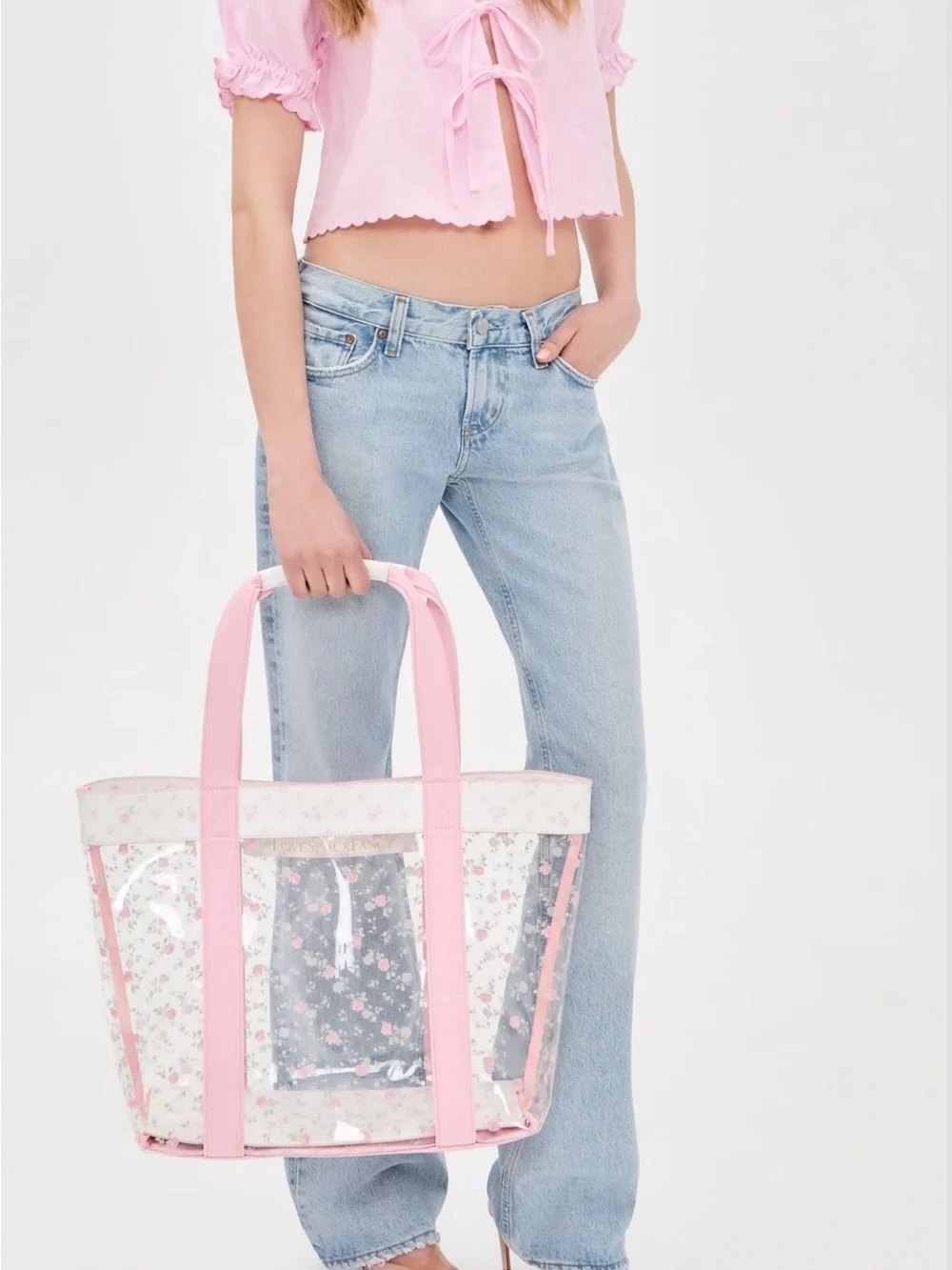LoveShackFancy Marjorie ditsy floral beach tote